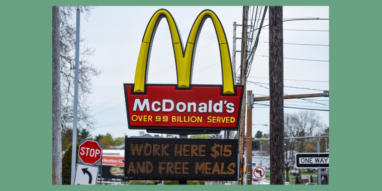 The fast-food giant is looking to hire 10,000 workers for those restaurants over the next three months.