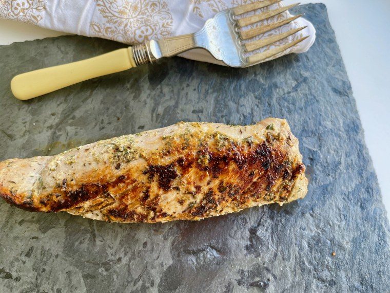 Herbes de provence and garlic powder make for a great, no-brainer flavor combo for pork tenderloin.