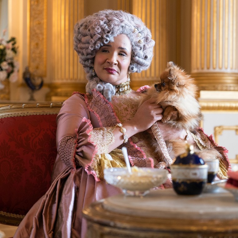 Golda Rosheuvel as Queen Charlotte in "Bridgerton"