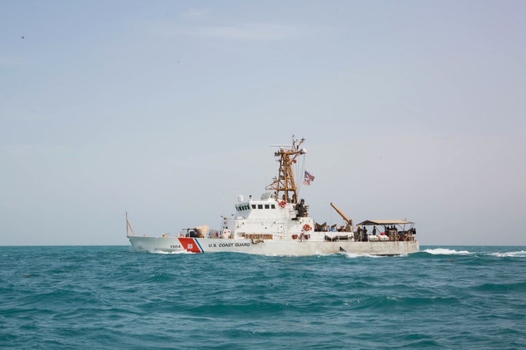 The patrol boat United States Coast Guard Cutter Maui navigates through the Arabian Gulf on Jan. 24, 2019.