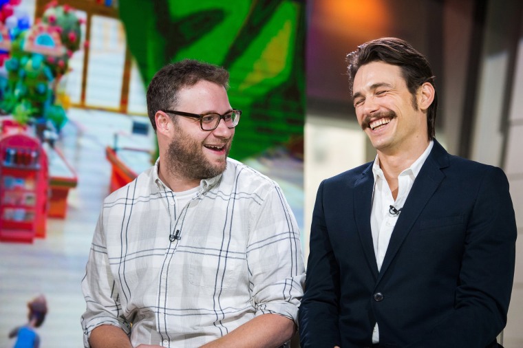 Seth Rogen and James Franco appear on NBC's \"TODAY\" show on Aug. 5, 2016.
