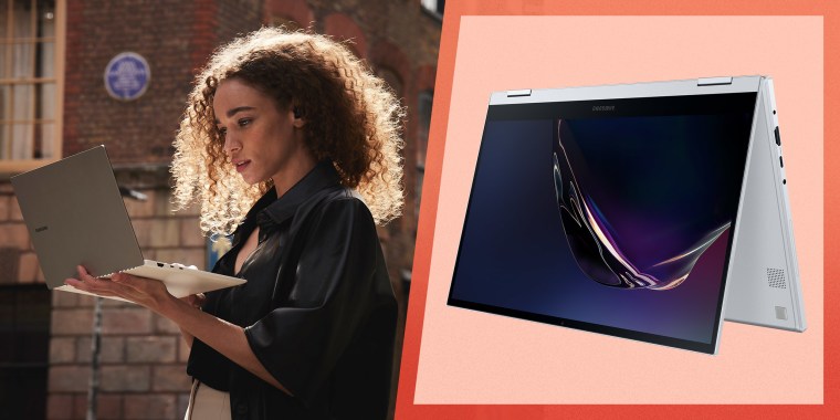 Woman walking outside with her Samsung Galaxy Pro and a Samsung Galaxy Pro bent. The Samsung Galaxy Book Pro Series is available for purchase now. Learn what to know about the new devices and the Samsung Bespoke appliances line expansion.