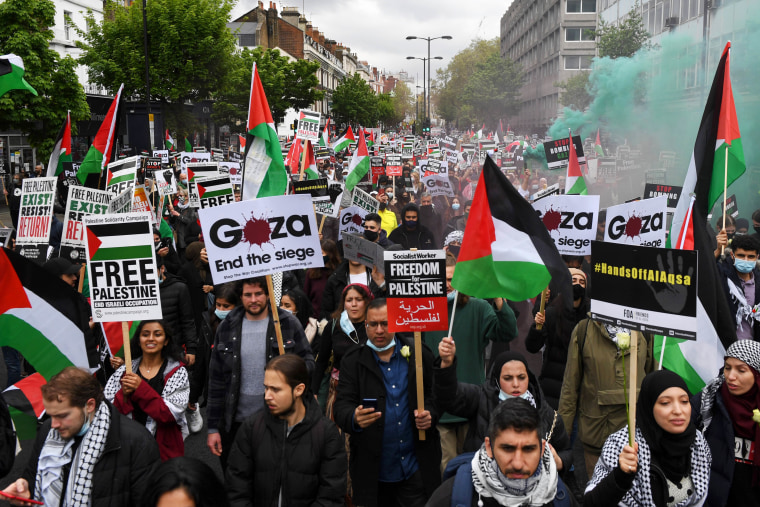 Image: Londoners Show Support For Palestinians