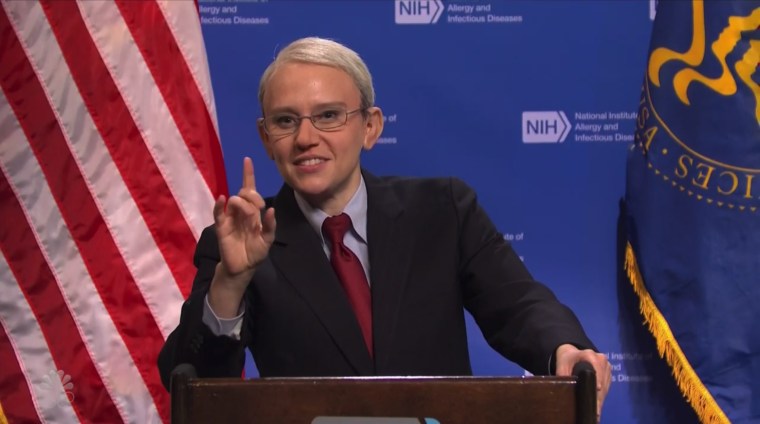 Image: Kate McKinnon as Anthony Fauci on 'Saturday Night Live'