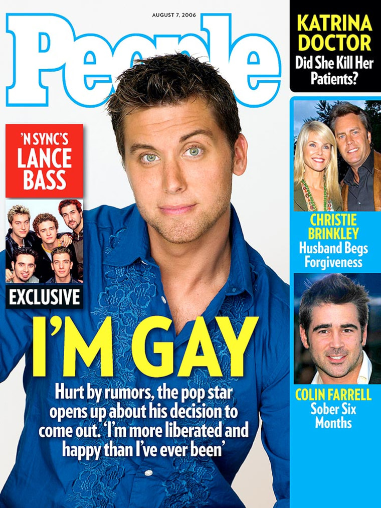 Bass came out in a cover story with People magazine in 2006. 