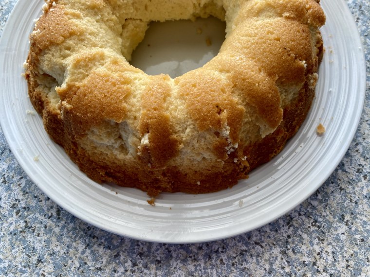 While I didn't grease my bundt pan well enough, causing some of the cake to stick to the pan, the results were still delicious.