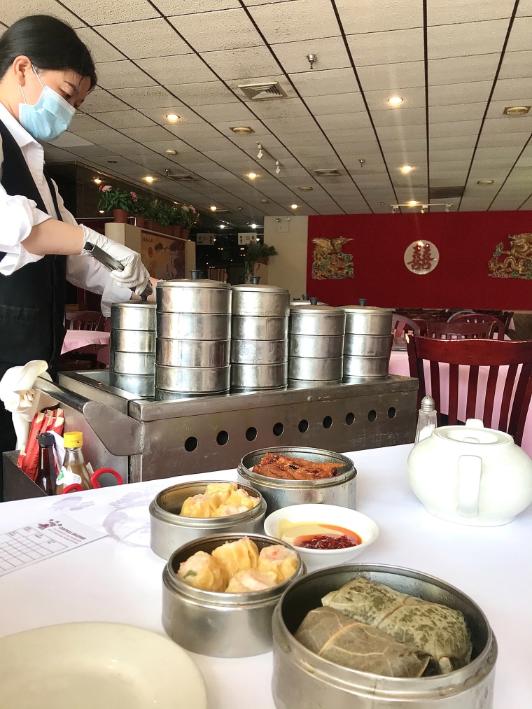 During the pandemic, the dim sum ordering process went from stacks of covered plates on wheeling carts to lists on paper.