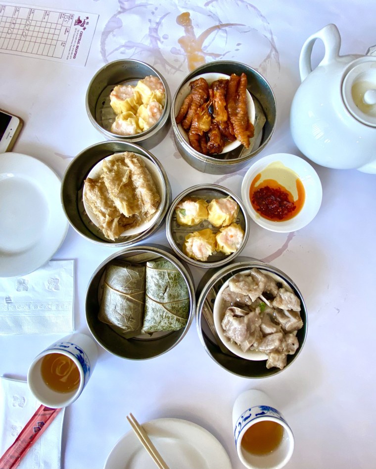 When my family gets dim sum, we place a huge order with everything from meat to vegetables to dumplings and beyond. 