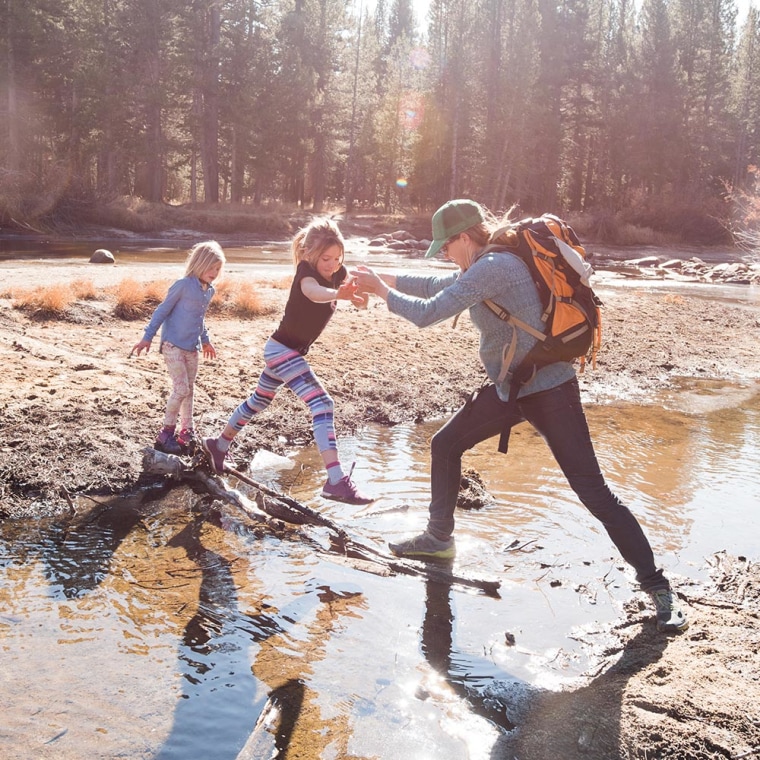 Mother and Children at Yosemite National Park