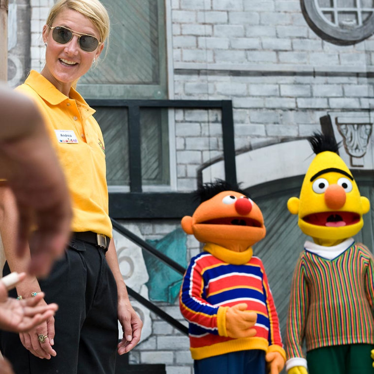 Ernie and Burt at Sesame Place