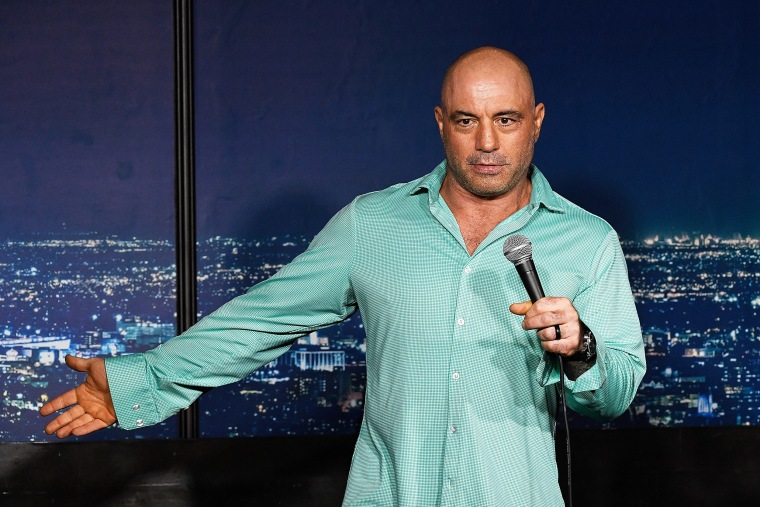 Joe Rogan performs performs stand-up comedy on March 15, 2019 in Pasadena, Calif.