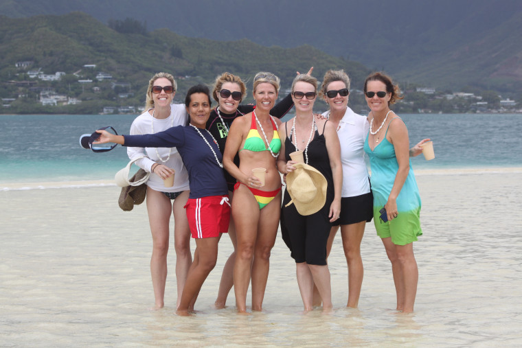 In her book, "All Is Not LOST: How I Friended Failure on the Island and Found a Way Home," Shannon Kenny Carbonell (third from the left) chronicles some of the unique friendships she built in Hawaii.