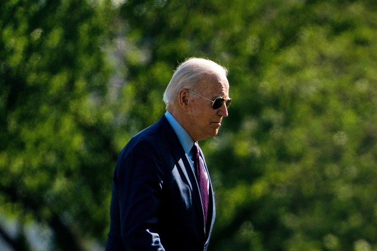 Image: President Joe Biden returning to the White House on May 18, 2021.