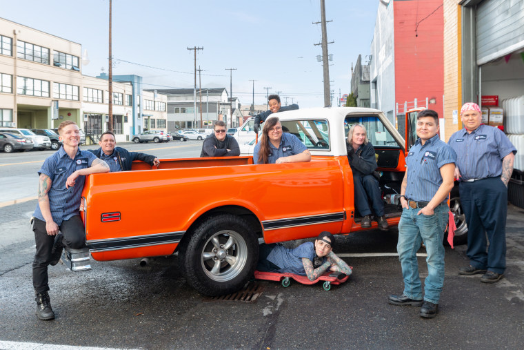 The crew at Repair Revolution in Seattle.