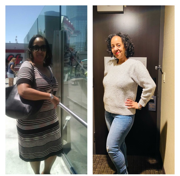Using a smaller plate helped Angelique Diggs lose 60 pounds and transform her health. 