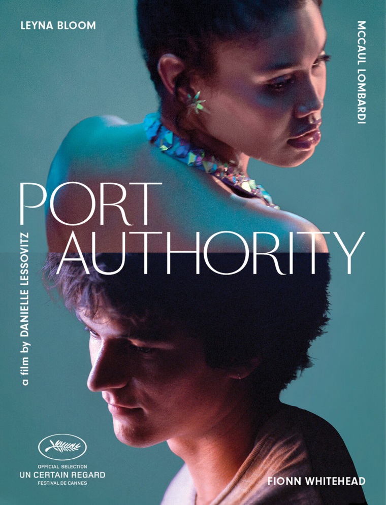 Poster for the film "Port Authority" starring Leyna Bloom and Fionn Whitehead.