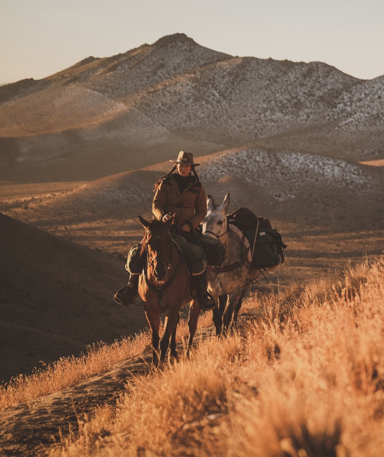 Larson has ridden her horse for 15 to 20 days at a time on her own in the wild Sierra Mountains in the Northwestern U.S.