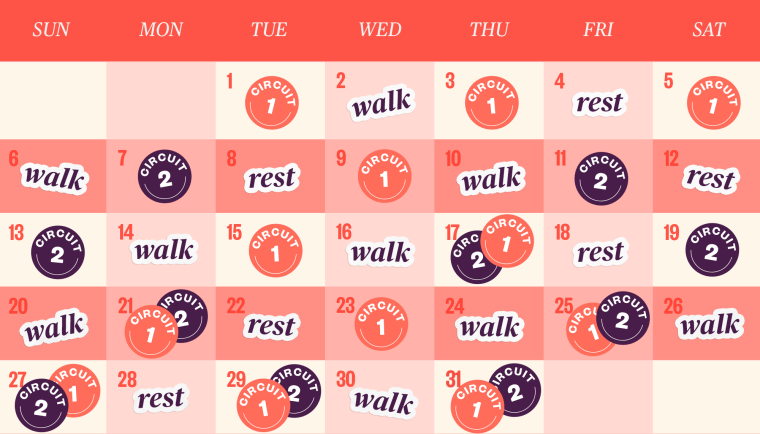 Walking Calendar June