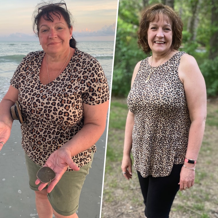 Darlene Sears has lost 55 pounds since 2019. 