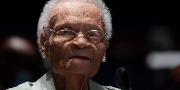 Viola Fletcher, the oldest living survivor of the Tulsa Race Massacre, testified on Capitol Hill on May 19, 2021 ahead of the 100th anniversary of the massacre.