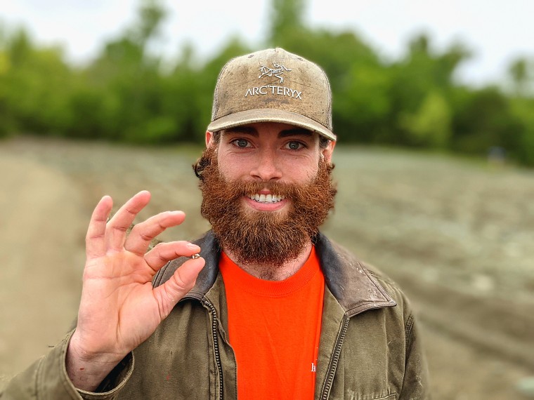 Christian Liden, of Poulsbo, Washington, found a 2.2 carat diamond at Crater of Diamonds State Park in Arkansas. Liden plans to use the diamond in a custom engagement ring he's making from found materials.