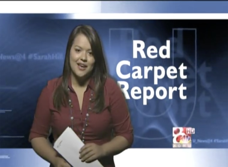 TODAY.com reporter and editor Samantha Kubota anchors in Columbia, Missouri, in 2013.
