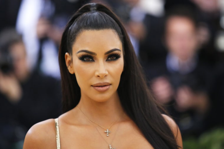 Kim Kardashian arrives at the Metropolitan Museum of Art Costume Institute Gala in New York on May 7, 2018.