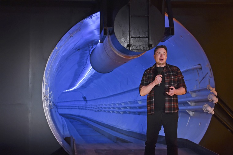 Elon Musk Unveils Boring Co. Los Angeles Test Tunnel