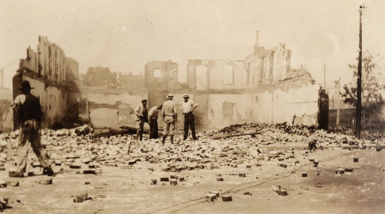 The Williams Building, no.2 on Greenwood Ave., site of the Dreamland Theater, June 1, 1921, in Tulsa, Okla.