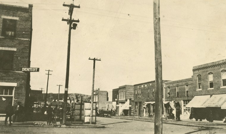 North Greenwood Ave. in Tulsa, Okla., prior to the 1921 Tulsa massacre.