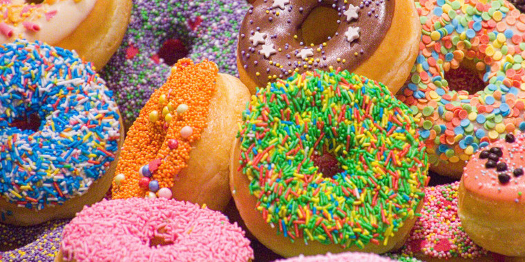 Full Frame Shot Of Multi Colored Donuts