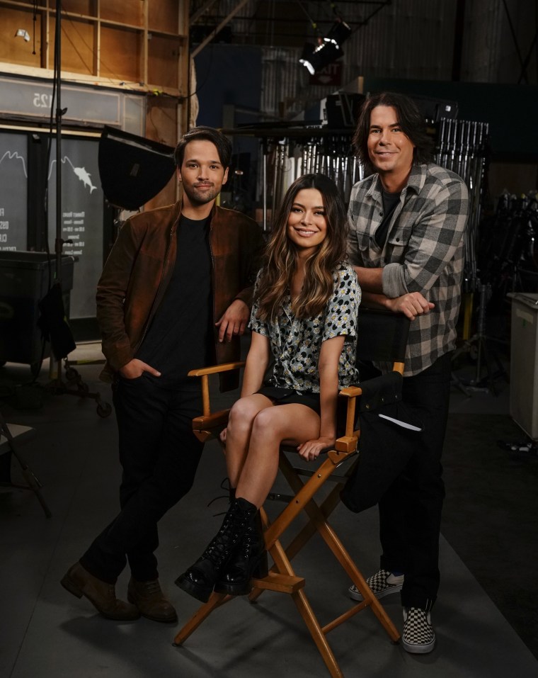 "iCarly" stars Nathan Kress, Miranda Cosgrove and Jerry Trainor