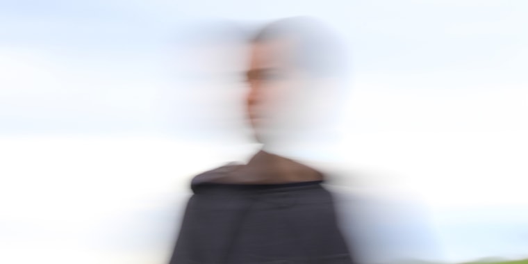 Blurred Motion Of Man Against Sky
