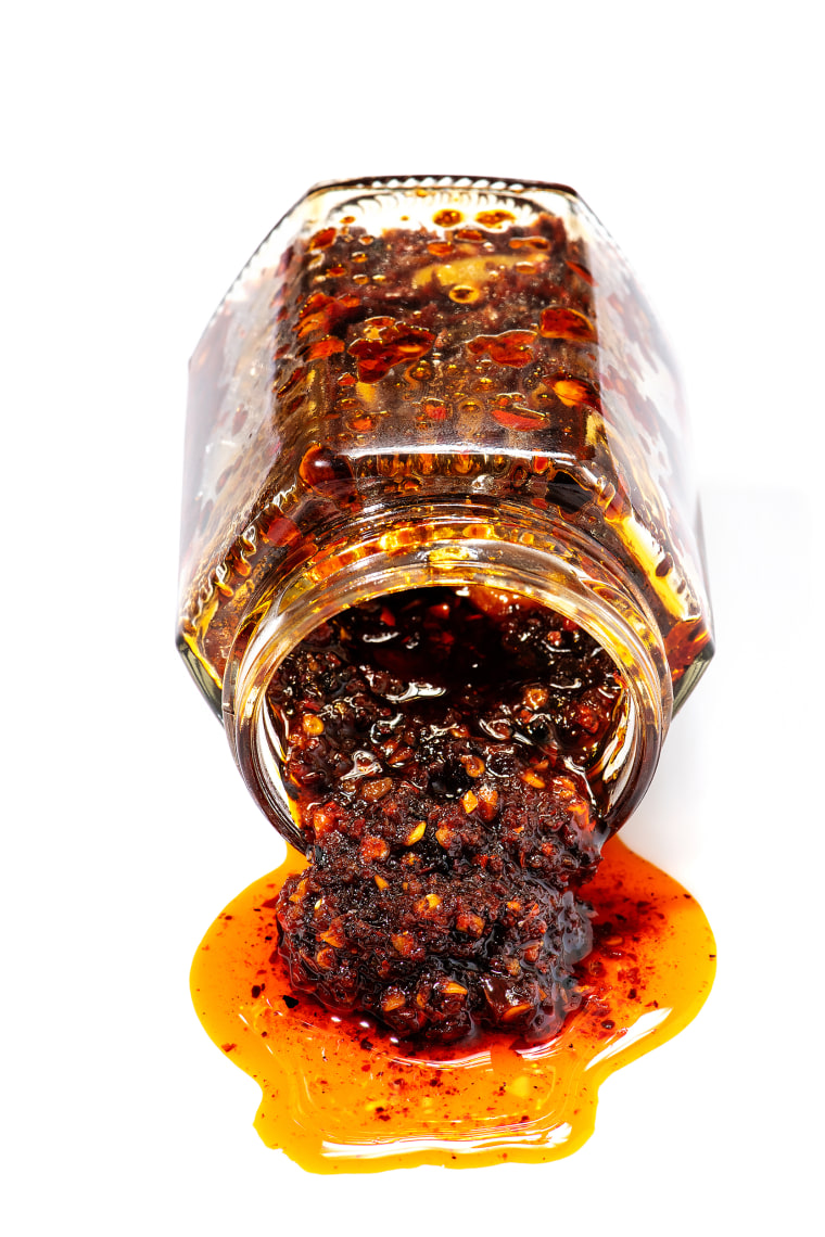 chili oil in studio