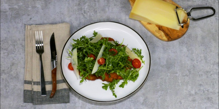 Make chicken Milanese with a summery arugula topping.
