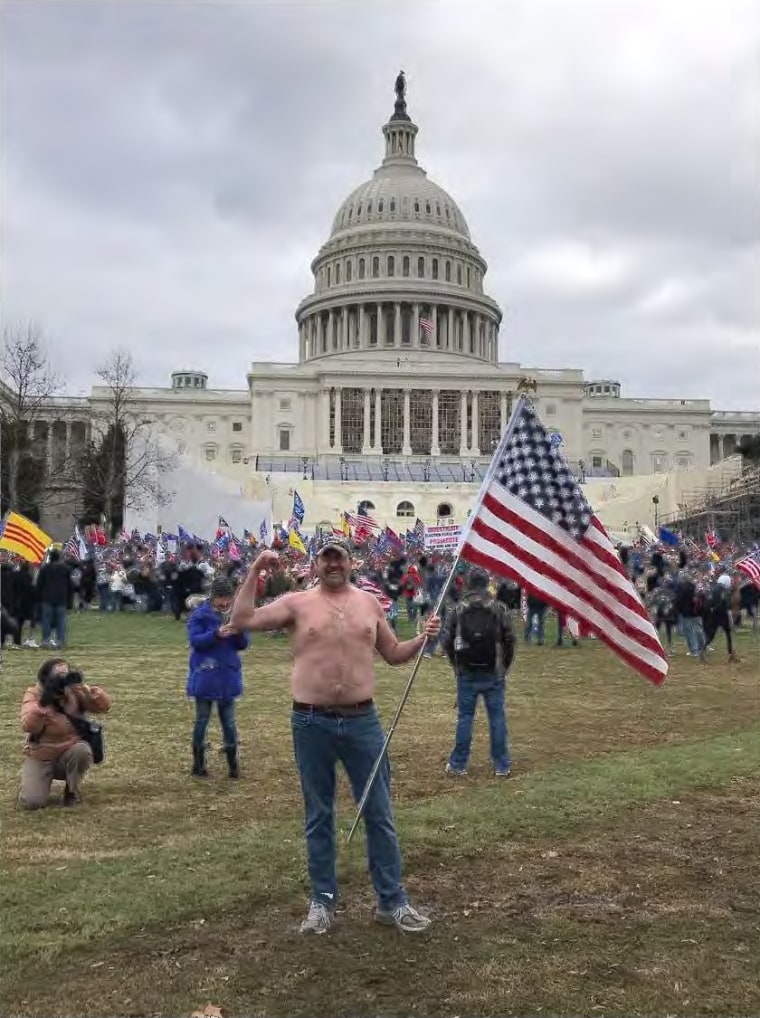 IMAGE: Alleged photo of Chris Kelly in front of the U.S. Capitol