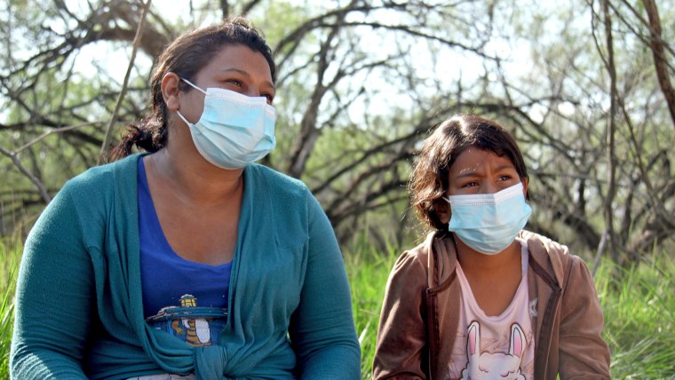 IMAGE: Sara Judith, a Honduran woman who was apprehended by Border Patrol officers with her 10-year-old daughter.