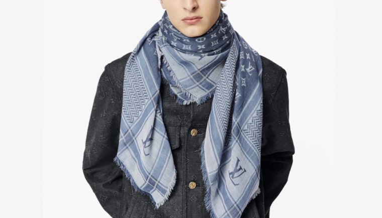 Louis Vuitton pulls $705 blue and white 'keffiyeh stole' after