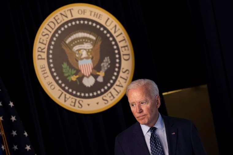 Image: President Biden delivers update on administration's coronavirus response from the White House in Washington