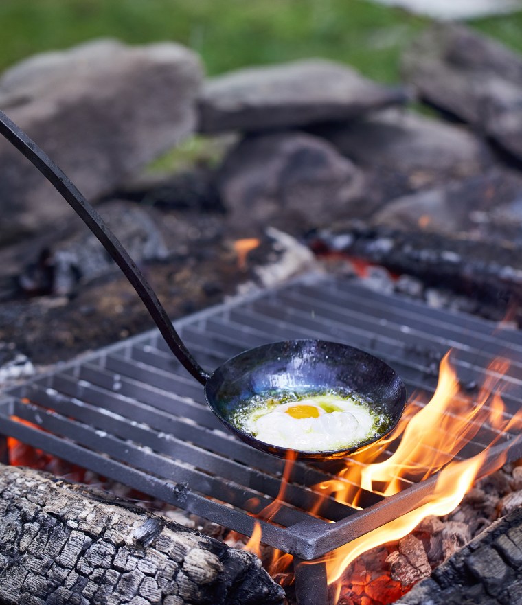 Grill master Steven Raichlen says cooking an egg over a live fire gives it a sublime flavor.