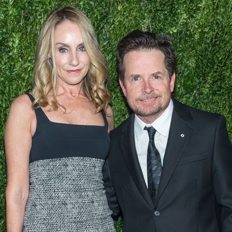 Michael J. Fox and Tracy Pollan