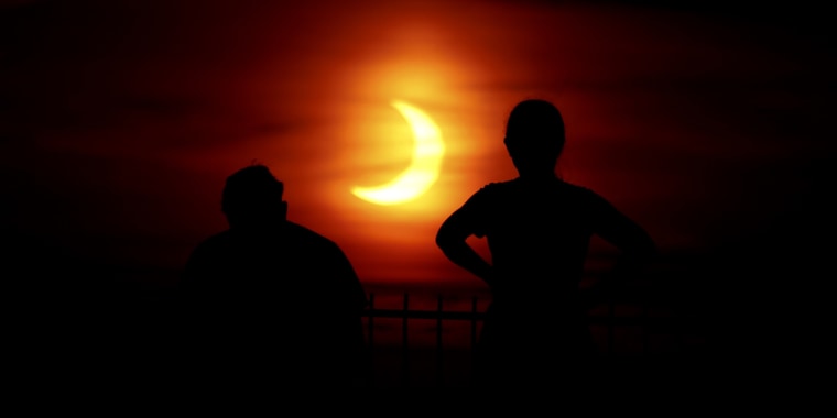 Solar eclipse in New York