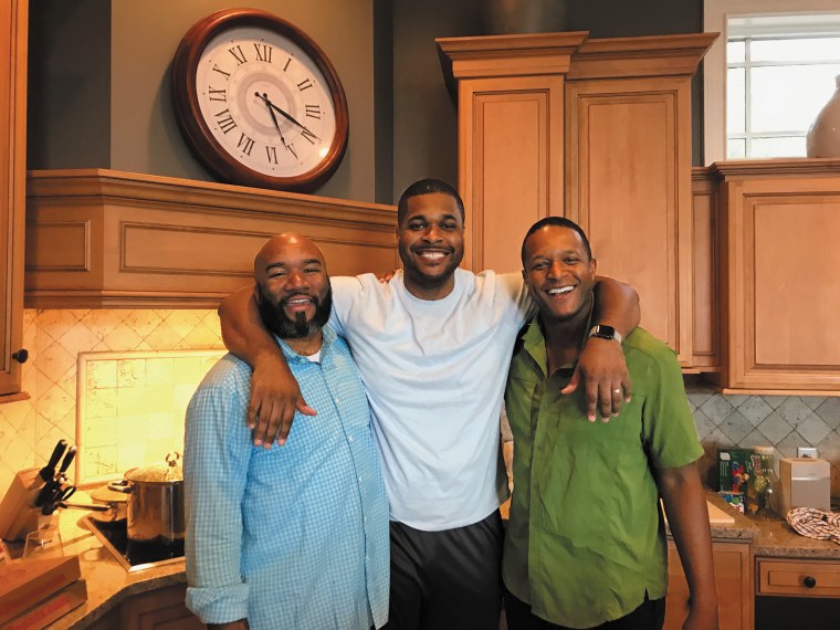 Craig with brothers, Ryan (center) and Lawrence (left) during a family vacation in 2017. Lawrence passed away in December, 2020, after a battle with colorectal cancer. 