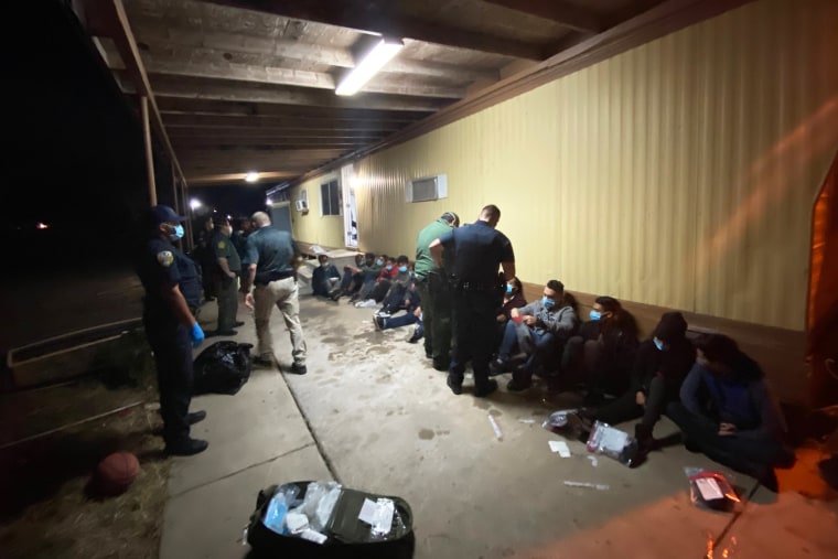 IMAGE: Pharr police respond to a call from a man who'd escaped from a stash house