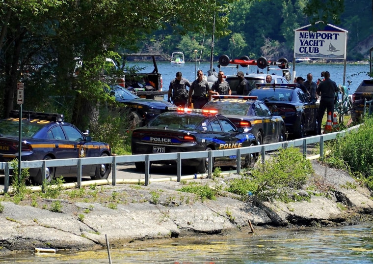 IMAGE: Ambulance driven into Lake Irondequoit near Rochester 