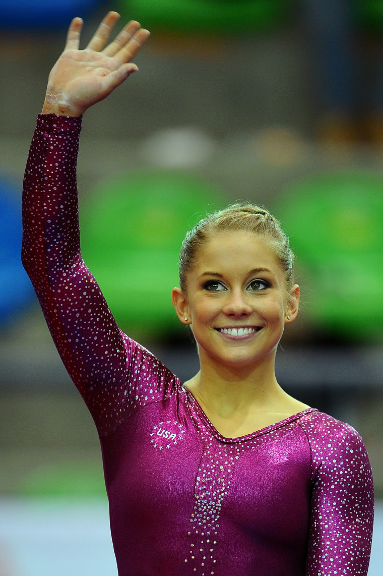 Shawn Johnson East rewears gymnastics leotard while pregnant