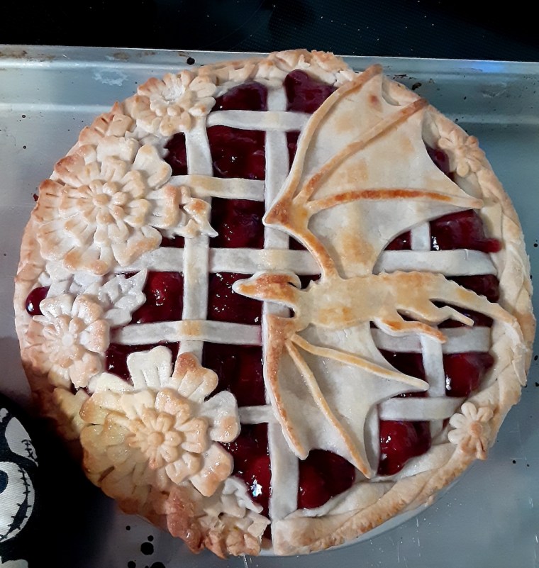 Chelsea Sutton's baked dragon pie.