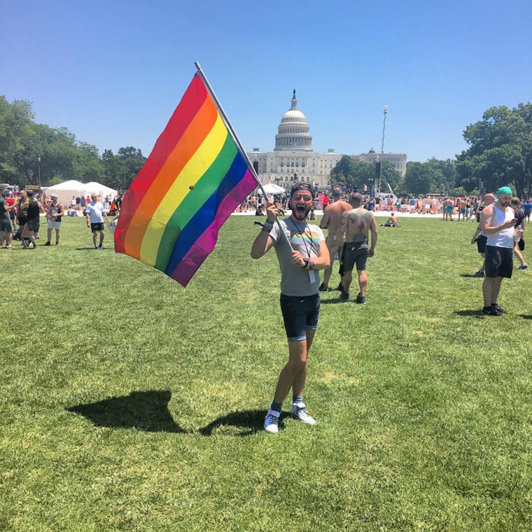 Yes, that's me, literally waving the Pride flag. I thought I knew everything about the LGBTQ experience, and then....