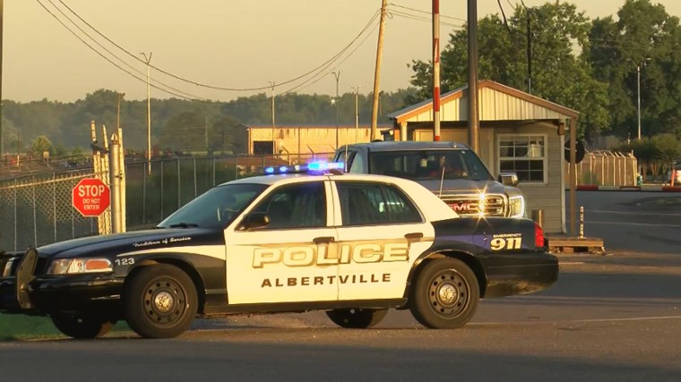 Two employees of the Mueller Co. are dead following a shooting incident in Albertville, Ala., on June 15, 2021.