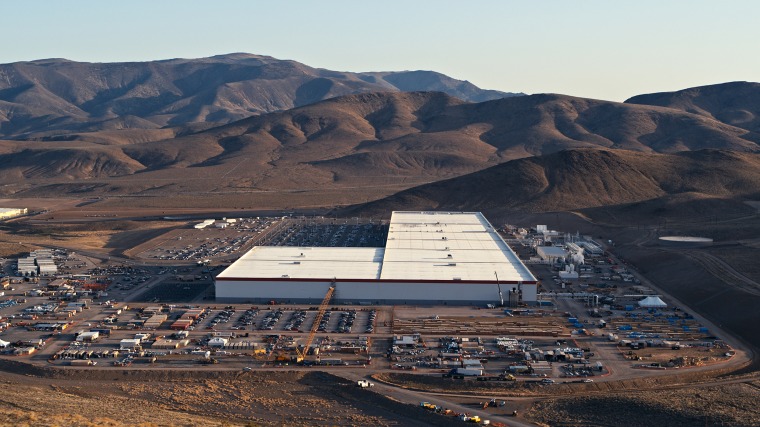 The Tesla Gigafactory in Nevada.